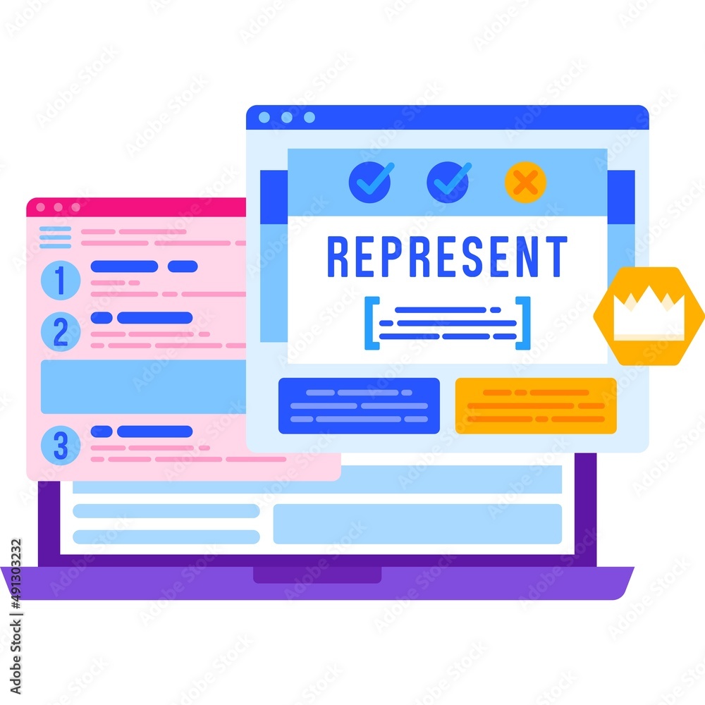 Fototapeta premium Online study self education icon train vocabulary