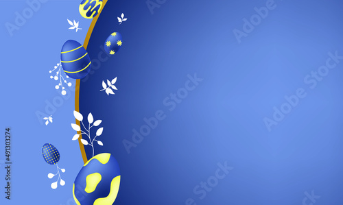 happy easter day egg wallpaper background vector holiday event drawing cartoon logo flat template