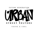 Urban grunge graffiti style slogan text vector illustration design for fashion graphics and t shirt prints
