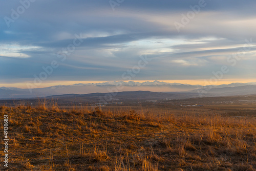 Wallpaper Mural Sunset landscape at the end of winter Torontodigital.ca