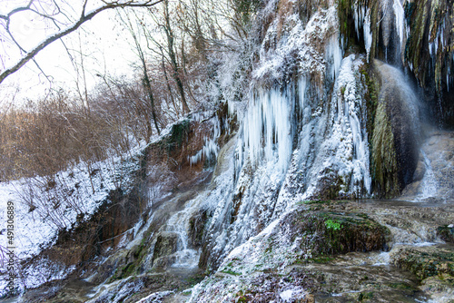 Wallpaper Mural Frozen waterfall in the winter Torontodigital.ca