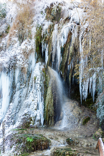 Wallpaper Mural Frozen waterfall in the winter Torontodigital.ca