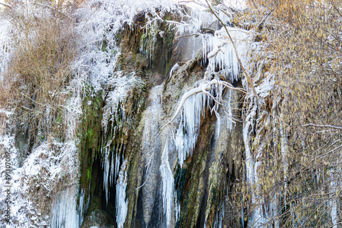 Wallpaper Mural Frozen waterfall in the winter Torontodigital.ca