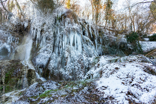 Wallpaper Mural Frozen waterfall in the winter Torontodigital.ca