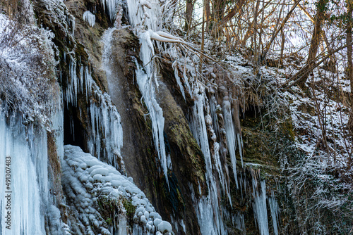 Wallpaper Mural Frozen waterfall in the winter Torontodigital.ca