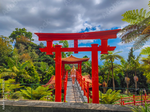 Japanese garden in Monte Palace Tropical Gardens in Madeira, Funchal © Audrius