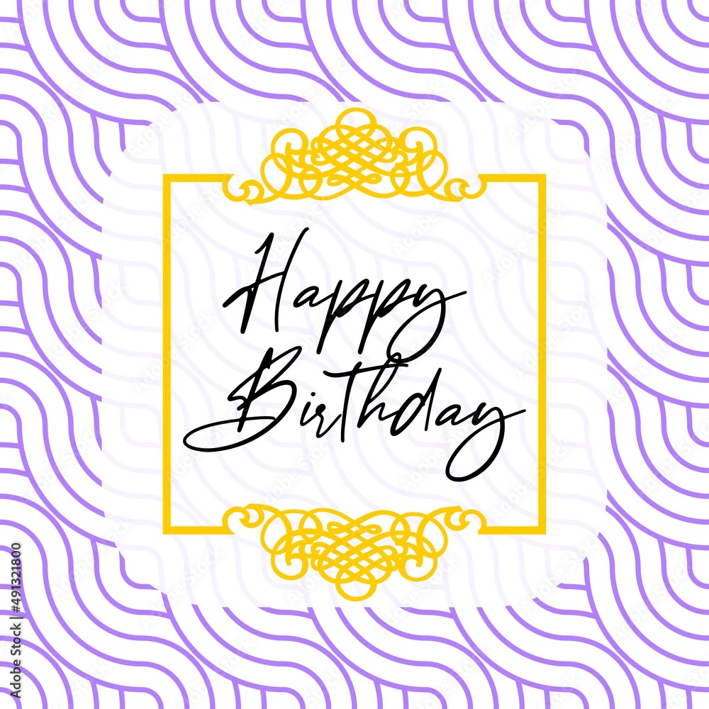 happy birthday handlettering vector celebration card happy birthday handlettering vector celebration card