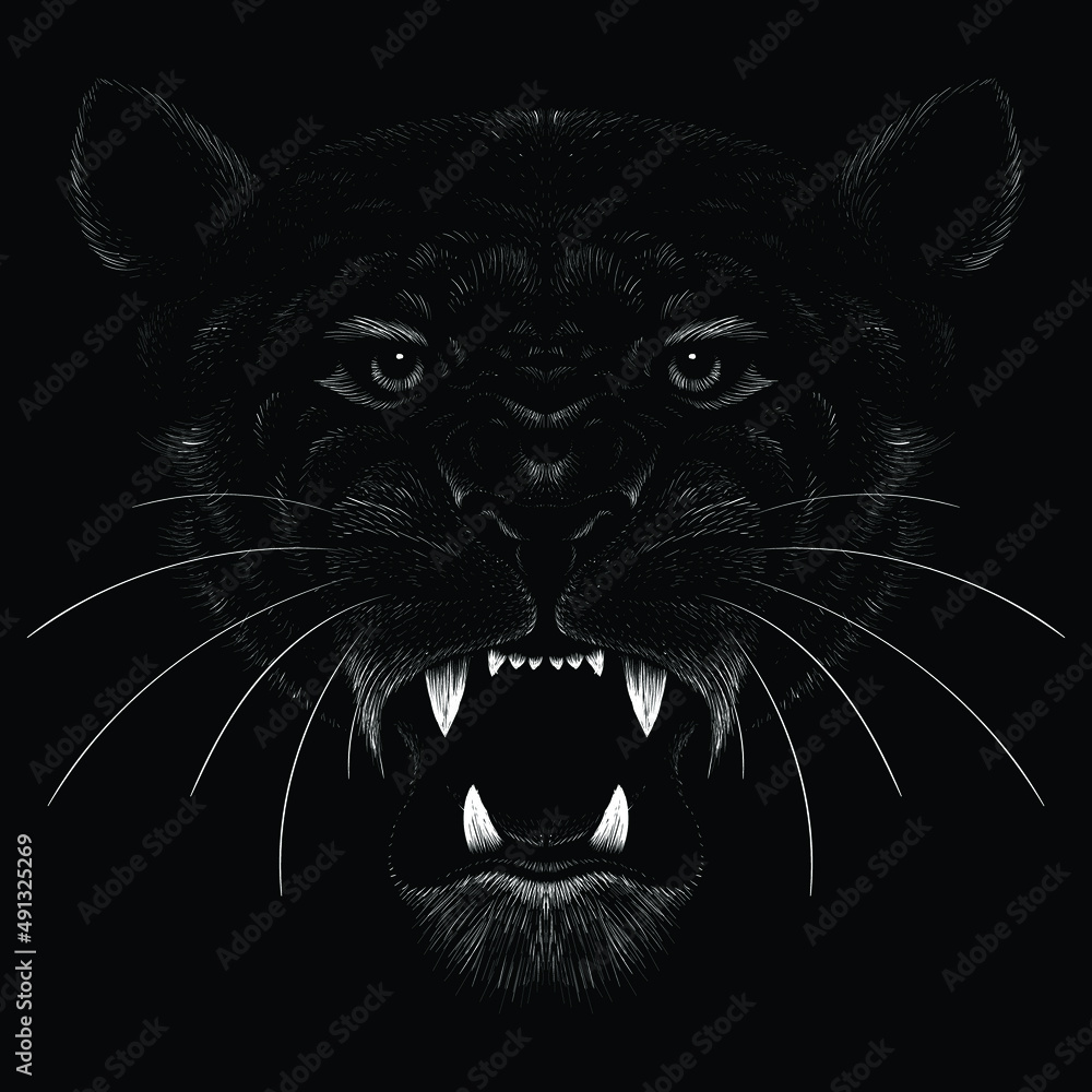The Vector logo lion for tattoo or T-shirt print design or outwear. Hunting style lions background. This hand drawing would be nice to make on the black fabric or canvas. The Vector logo lion for tattoo or T-shirt print design or outwear. Hunting style lions background. This hand drawing would be nice to make on the black fabric or canvas.
