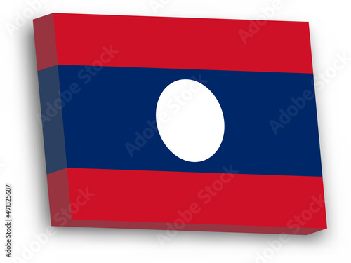 3D vector flag of Laos Free Download 3D vector flag of Laos - GFXLoad