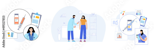 Global vaccination concept