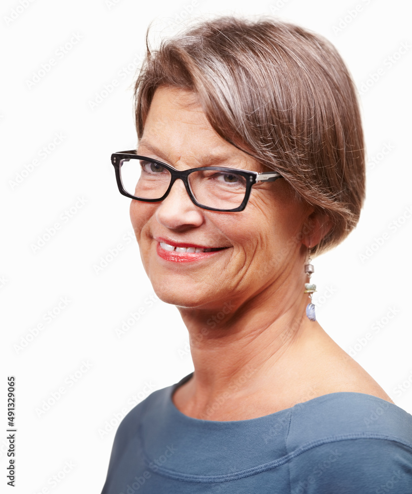 Maturity and confidence. Studio shot of a mature woman isolated on white. Maturity and confidence. Studio shot of a mature woman isolated on white.