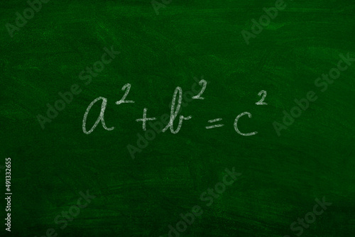 a2 + b2 = c2 pythagorean theorem formula math algebra geometry