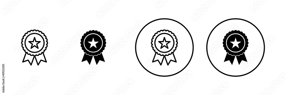 Badge icon set. Awards icon vector. Achieve sign and symbols Badge icon set. Awards icon vector. Achieve sign and symbols