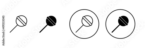 Candy icons set. candy sign and symbol.