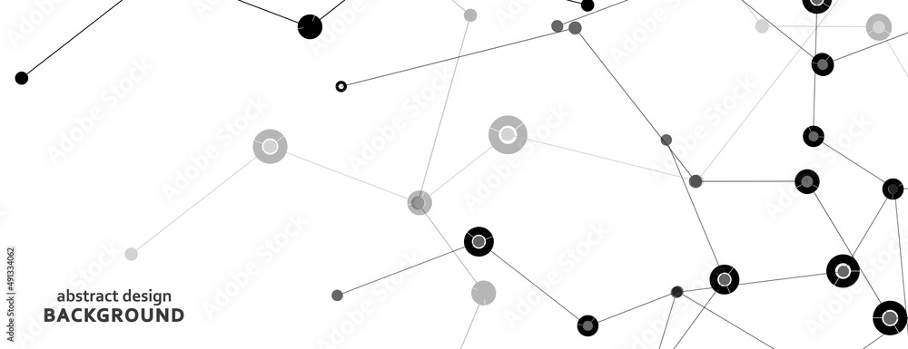 Vector connect lines and dots. Molecule geometric graphic communication. Banner template for technology Vector connect lines and dots. Molecule geometric graphic communication. Banner template for technology
