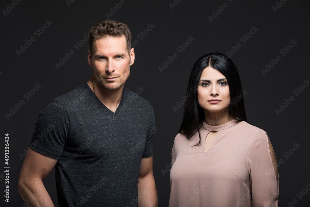 Studio portrait of couple Studio portrait of couple
