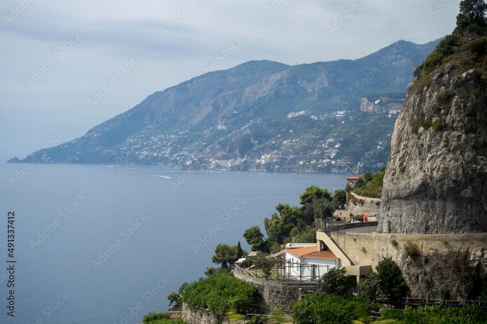 Admiring the Amalfi Coast