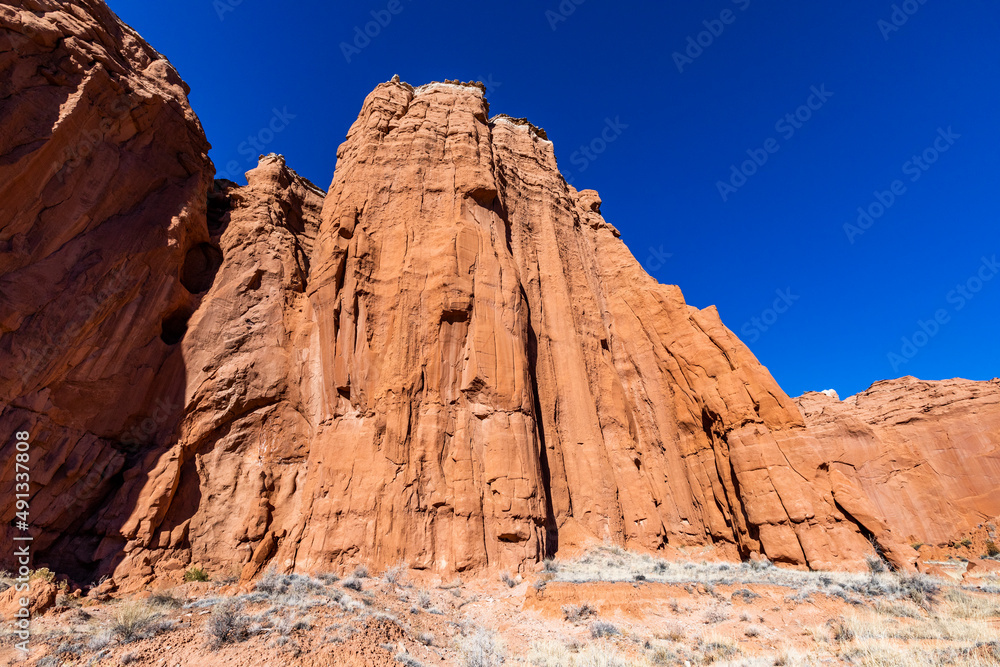 United States, Utah, Escalante, Sandstone layers in canyon United States, Utah, Escalante, Sandstone layers in canyon