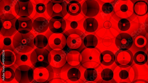 red cells circle abstract background 