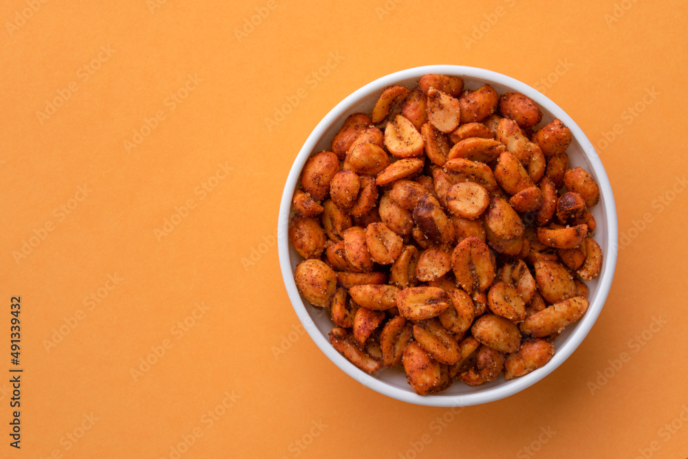 Spicy Peanuts in a Bowl Spicy Peanuts in a Bowl