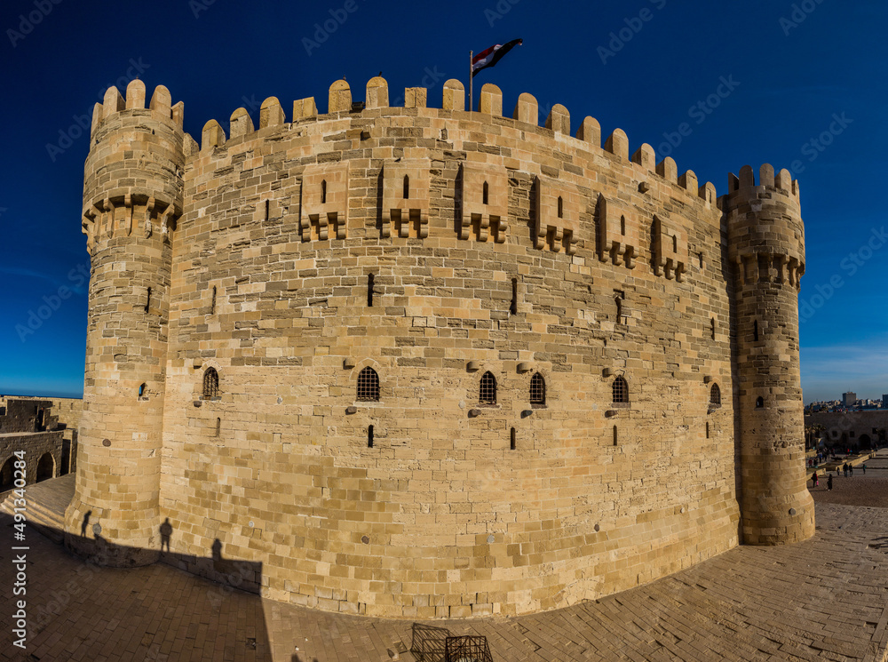 Citadel of Qaitbay (Fort of Qaitbey) in Alexandria, Egypt