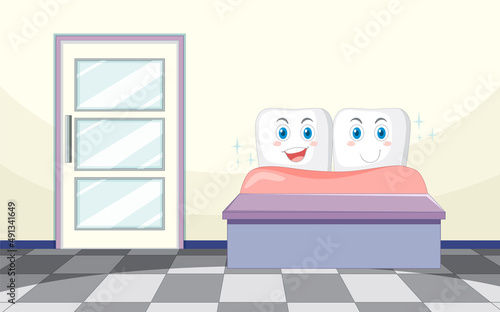 Dental clinic room interior