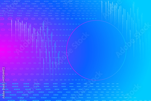 Binary code background. Big data visualization background. Big data analytics visualization.
