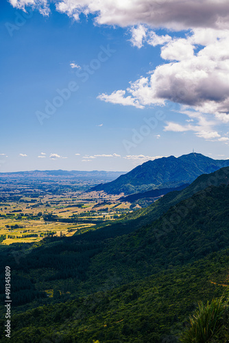 View from the hills towards the ocean, Bay Of Plenty, New Zealand