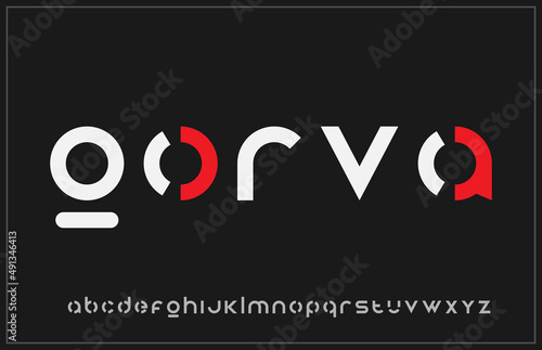 Modern minimal creative cut alphabet small letter logo design