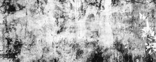 Abstract grunge concrete wall texture pattern background. Long website header or banner format.