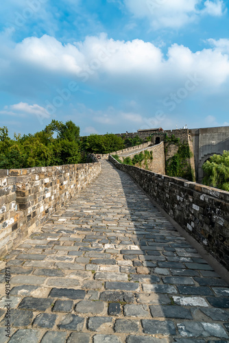 Nanjing city wall scenery street scene