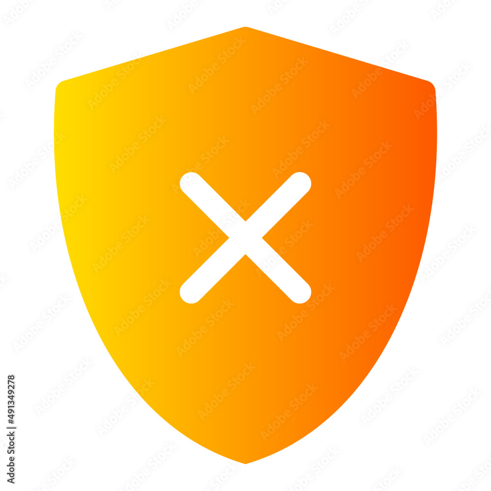 Obraz premium error gradient icon