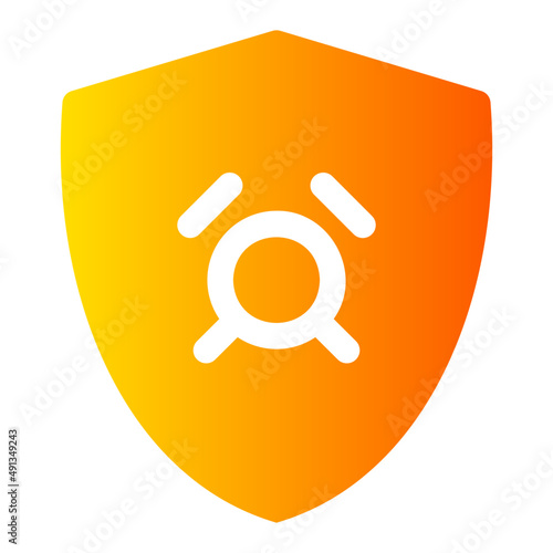 alarm gradient icon