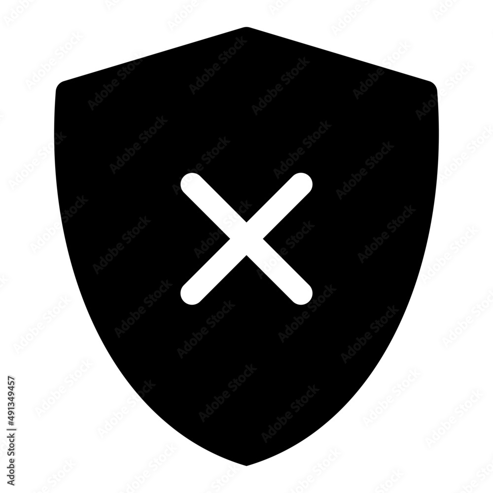 Obraz premium error glyph icon