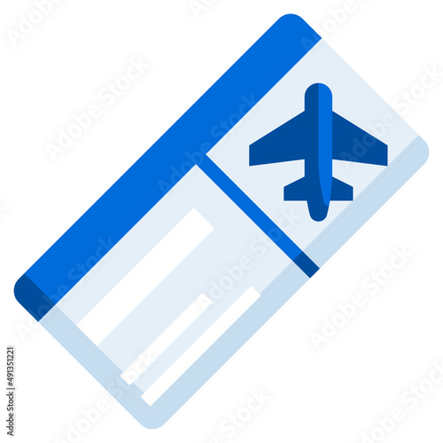 FLIGHT TICKET flat icon