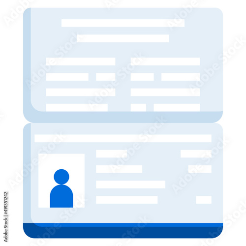 PASSPORT flat icon