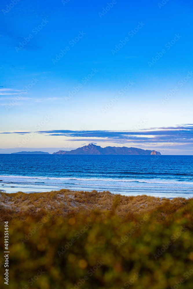 Beautiful day at the beach in New Zealand