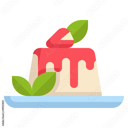 PANNA COTTA flat icon