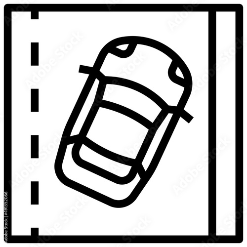 LANE CHANGE ASSIST line icon