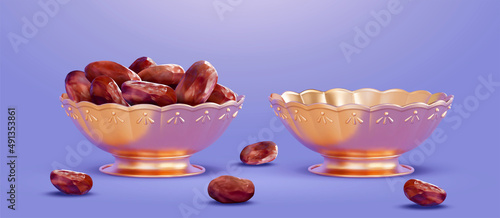 Bowl of dried dates