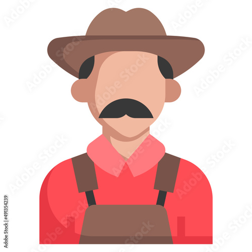 FARMER flat icon