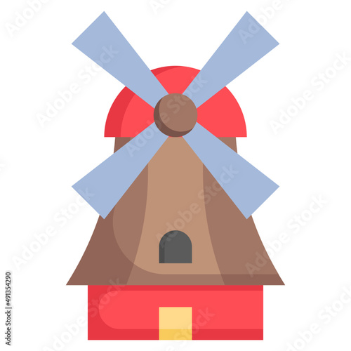 WINDMILL flat icon