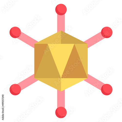 ADENOVIRUS flat icon