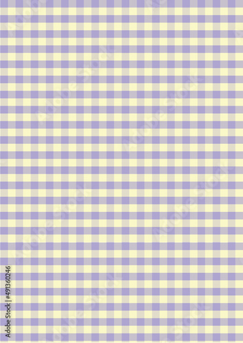 Cream colour, pastel purple, scotch pattern