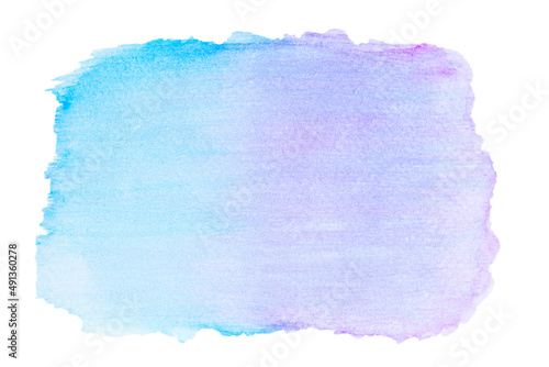 Hand painting blue and pink watercolor wallpaper