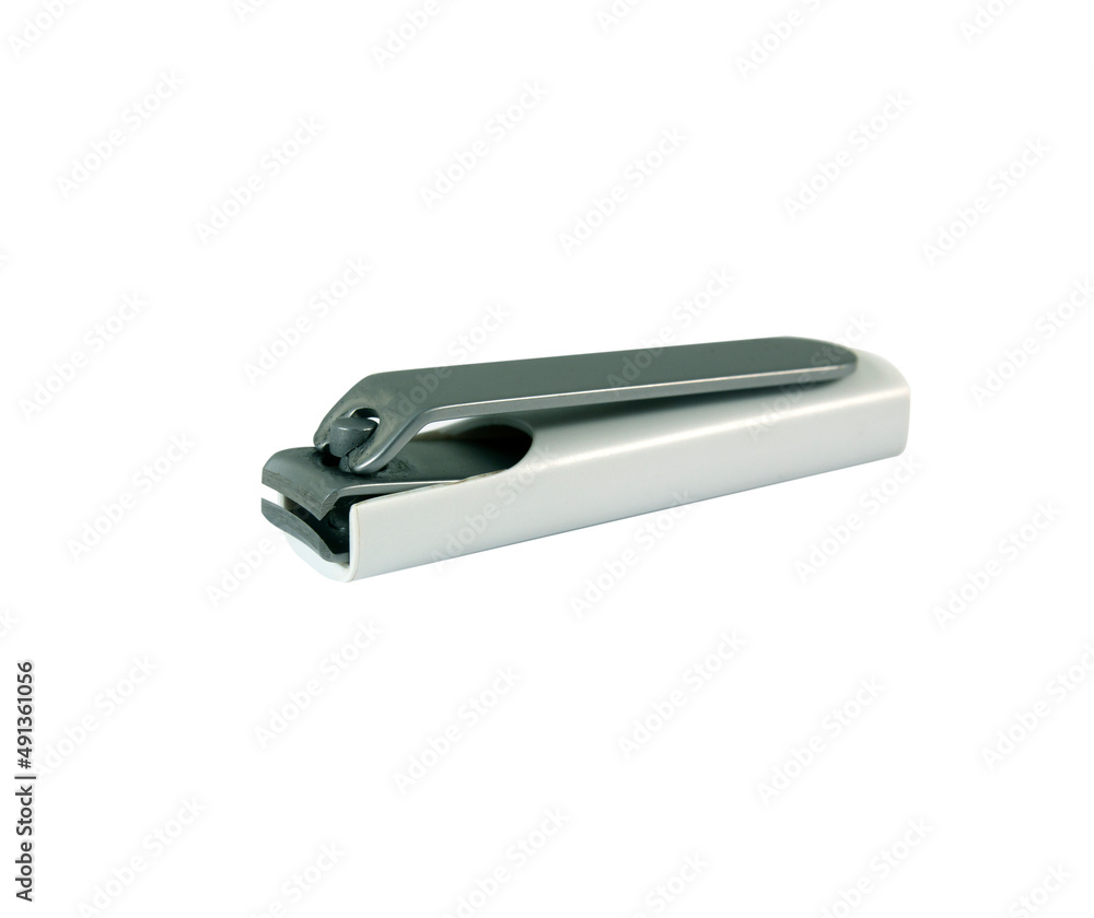 old nail clippers isolated on white background old nail clippers isolated on white background