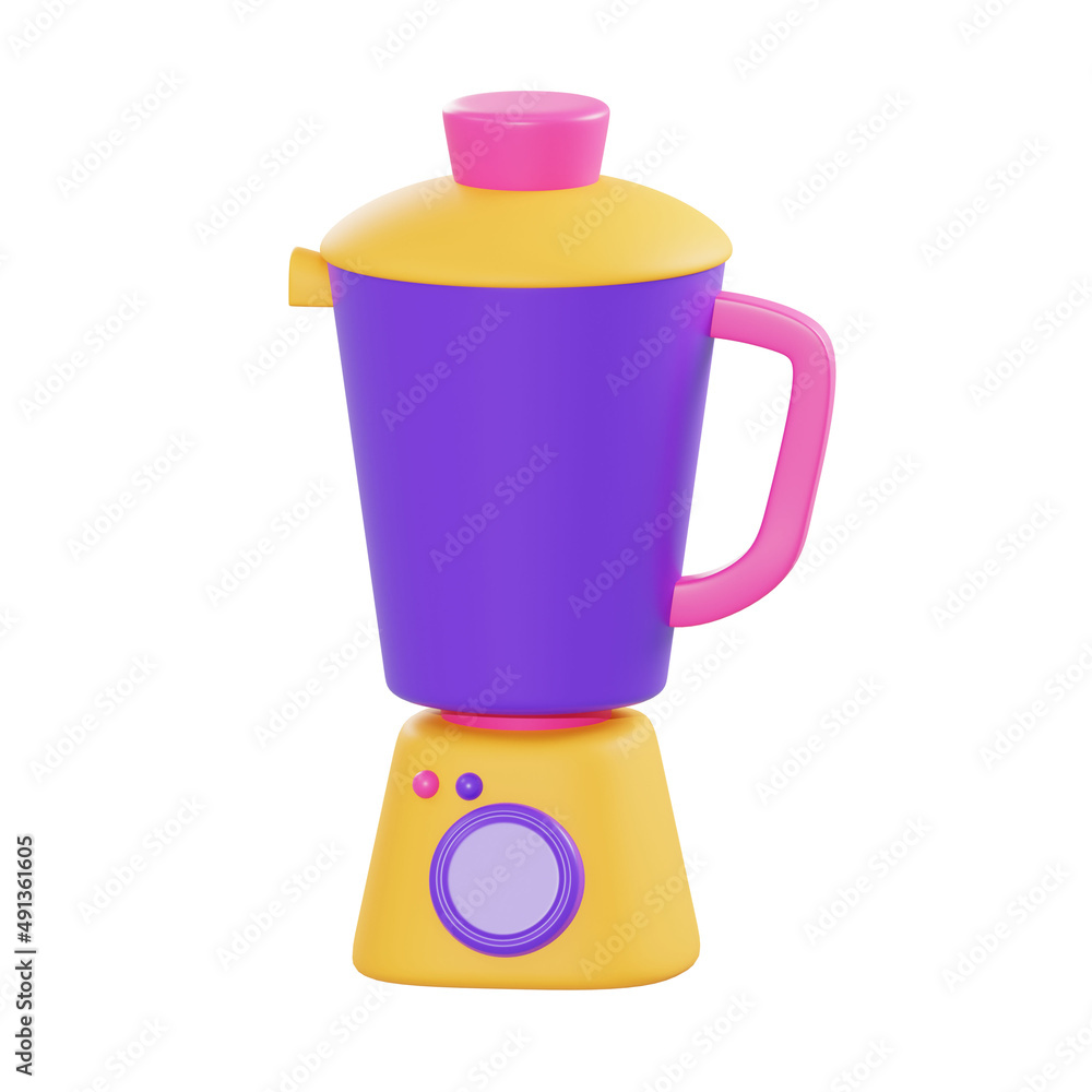 3d illustration electric blender object 3d illustration electric blender object