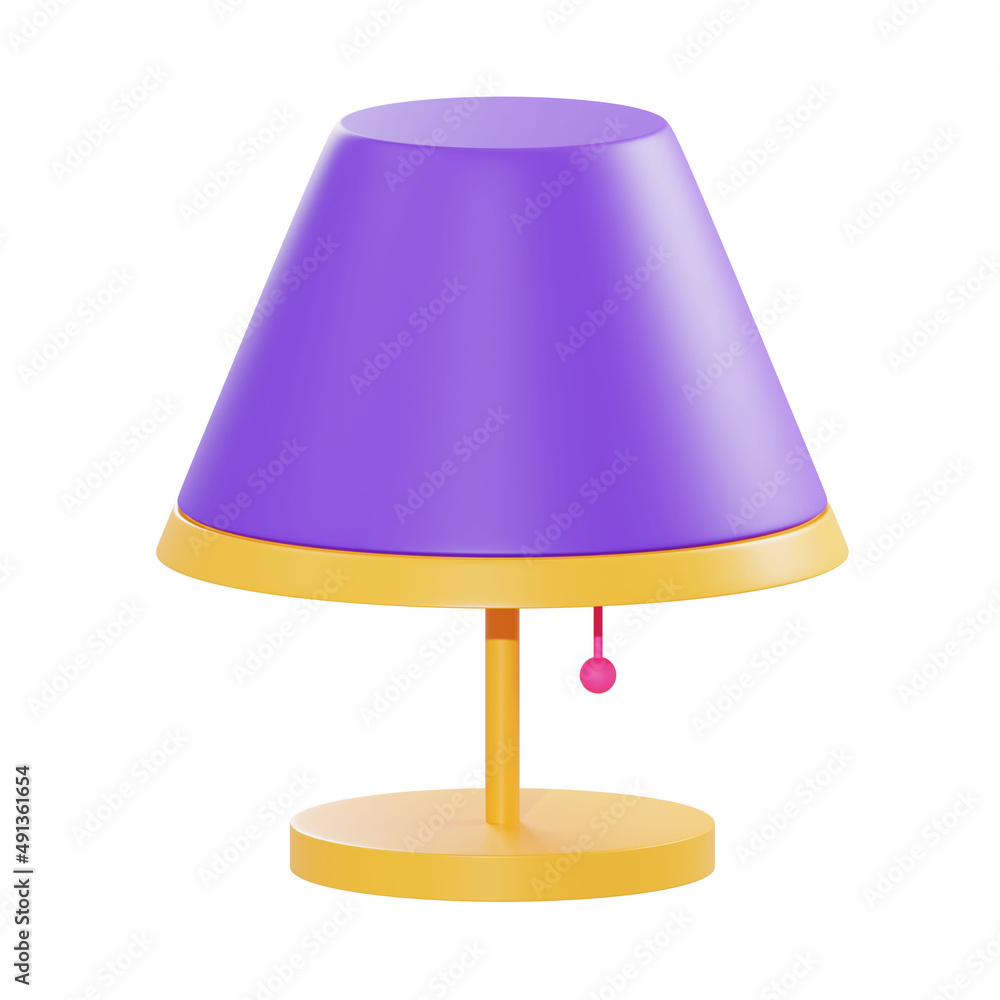 Obraz premium 3d illustration table lamp object