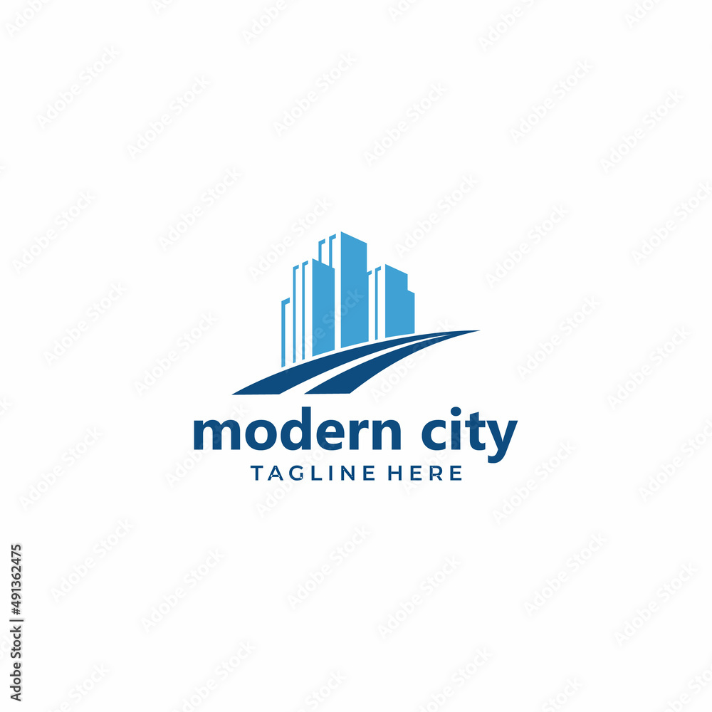 Illustration creative Modern Real Estate Property and Construction Logo design