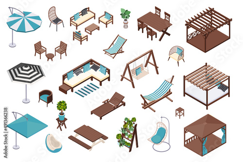 Garden Furniture Icon Set